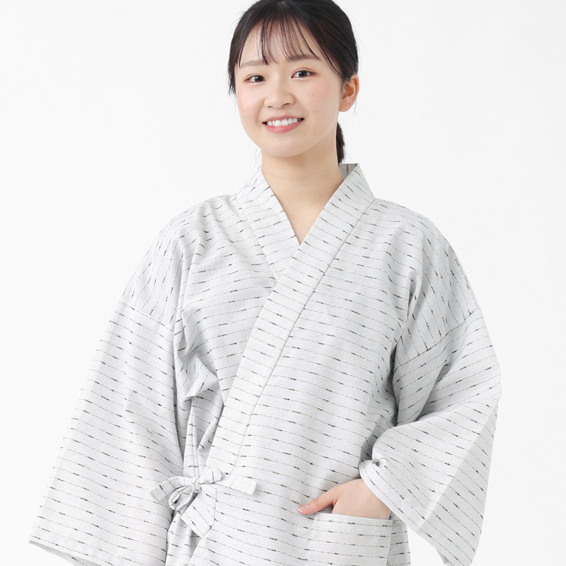 作務衣 女性 久留米織 おしゃれ レディース 部屋着 綿 BOTAN M L 和装 ギフト プレゼント 通年 夏 冬 洗える パジャマ 旅館 | BOTAN | 15