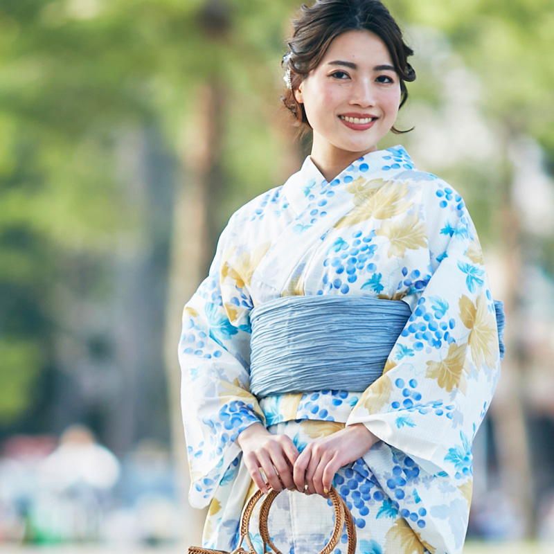 二部式浴衣 3点 セット 帯 下駄 花柄 簡単 セパレート 浴衣 兵児帯 かわいい おしゃれ 椿 ひなげし ひまわり 千鳥 グレージュ ブラウン 絞り風