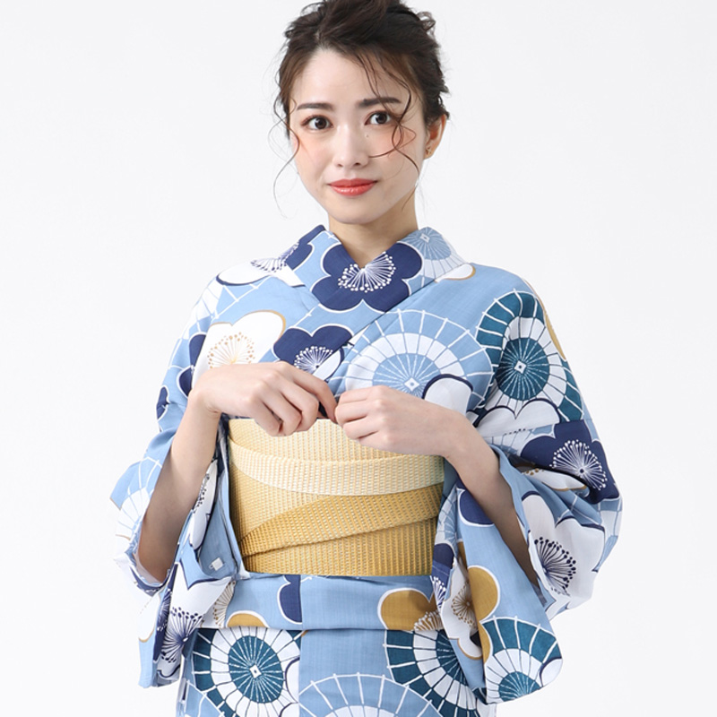 ごはん浴衣 カルキュロ 浴衣 3点セット 大人 セット 女性 帯