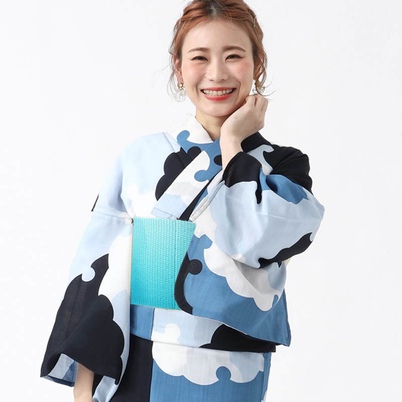 浴衣　カルキュロ　しわになりにくい！洗える着物　旅にも！ WASTセレクト カルキュロ浴衣 浴衣 3点セット 大人 セット 女性