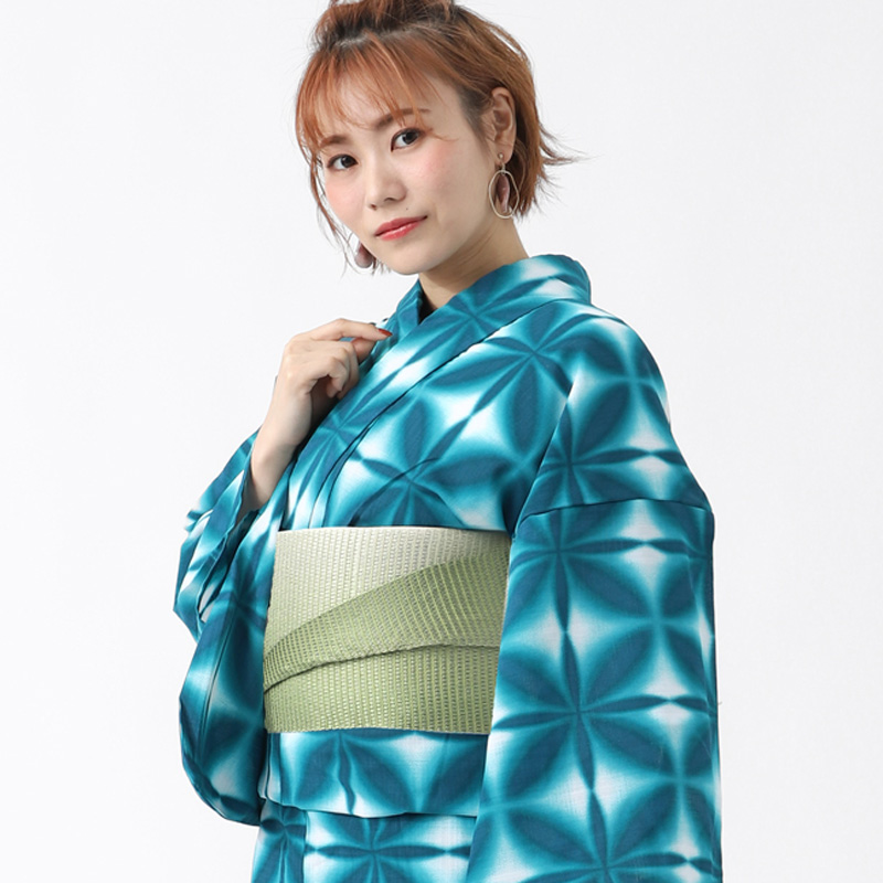 街ブラ浴衣 カルキュロ 浴衣 3点セット 大人 セット 女性 帯