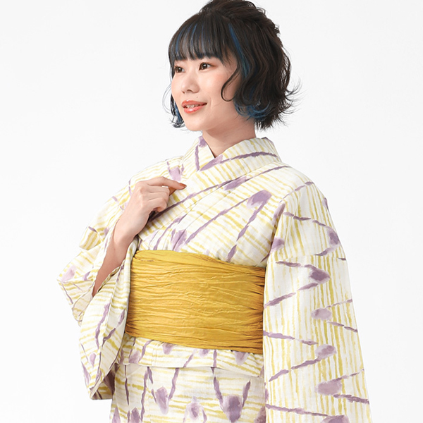 WASTセレクト 変わり織浴衣 浴衣 3点セット 大人 セット 女性 帯