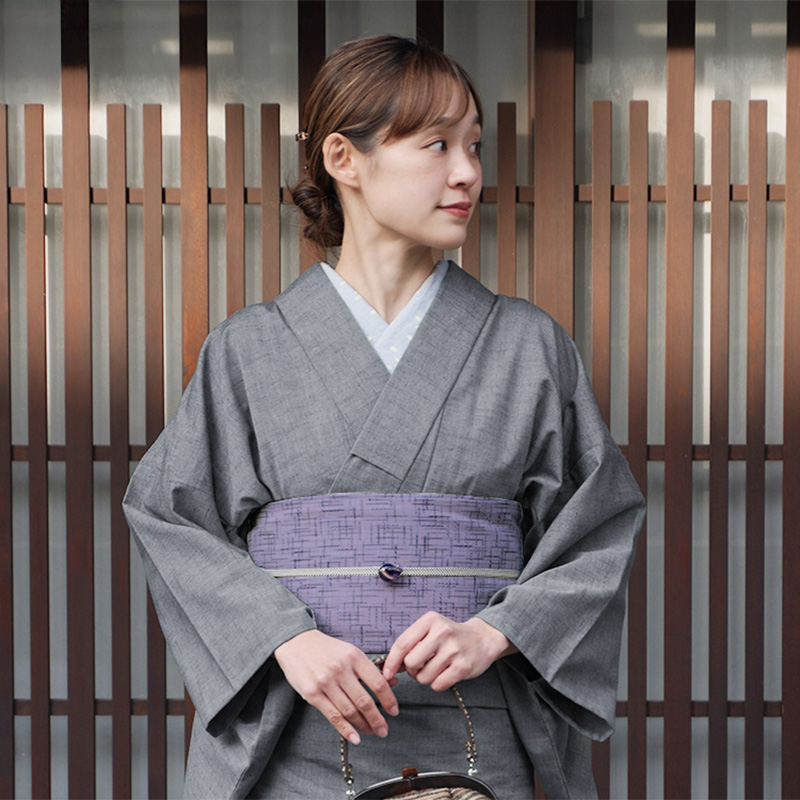 BOTAN 久留米織 木綿着物 日本製 レディース 単衣 着物 洗える