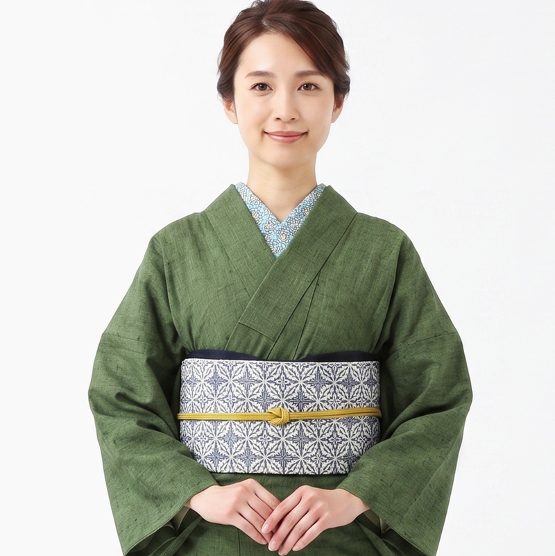 BOTAN 久留米織 木綿着物 日本製 レディース 単衣 着物 洗える お