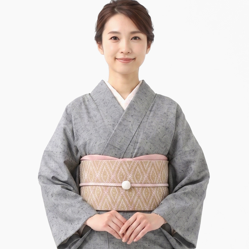 BOTAN 久留米織 木綿着物 日本製 レディース 単衣 着物 洗える お
