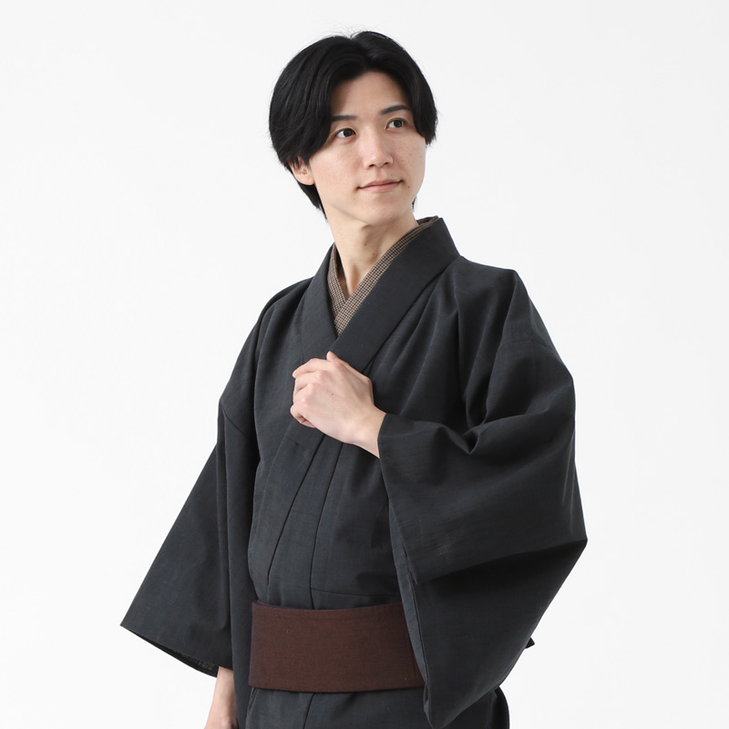 ROCCA メンズ 木綿着物 角帯 2点セット セレクトセット 久留米織 ROCCA メンズ 木綿着物 角帯 2点セット セレクトセット 久留米織
