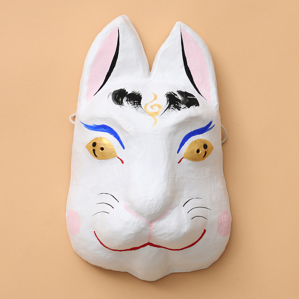 お面 ハンドメイド 森恭仁子 オリジナル たゆたふ うさぎ ひつじ 日本