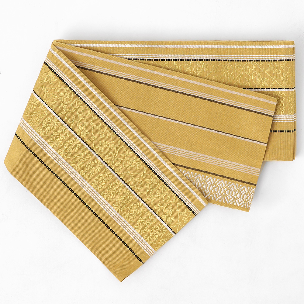 博多織 半幅帯 正絹 小袋帯 筑前 献上 日本製 着物 浴衣 通年 博多証紙 
