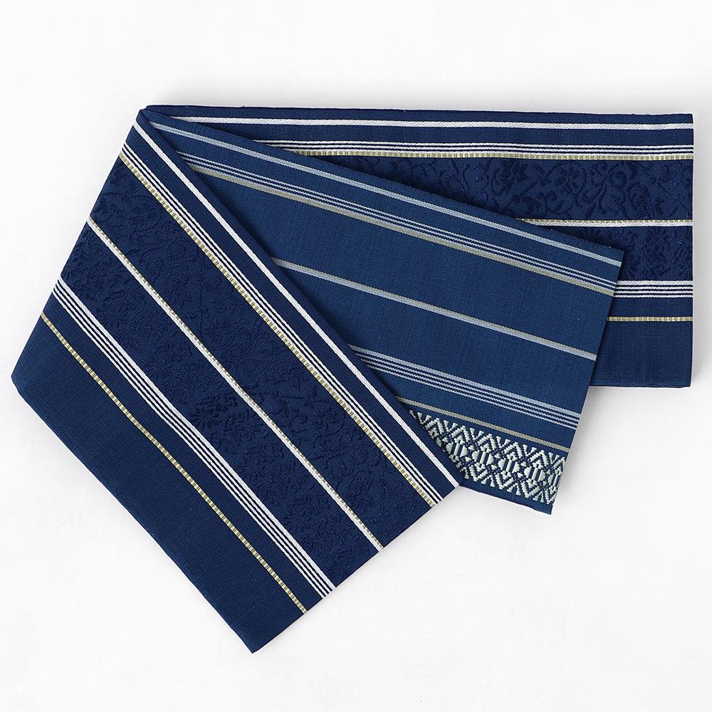 博多織 半幅帯 正絹 小袋帯 筑前 献上 日本製 着物 浴衣 通年 博多証紙 