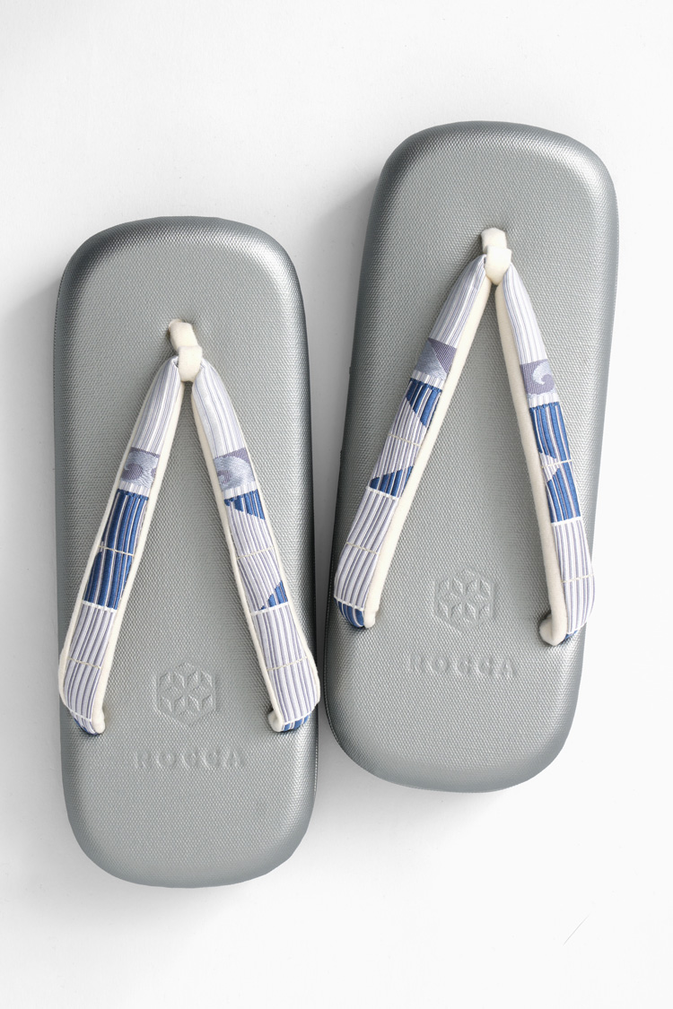 ROCCA（六花） 雪駄 日本製 博多織 鼻緒 男性用 クッション 本格 履物