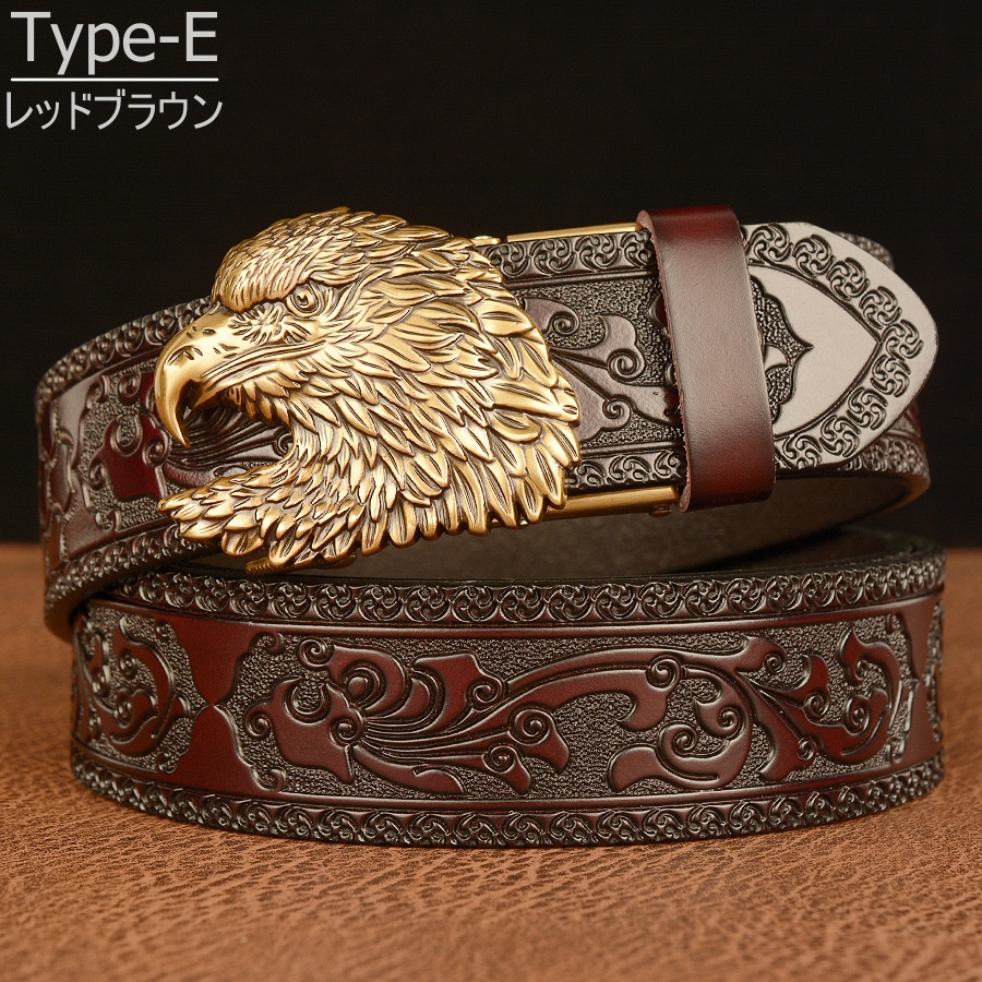 メンズ ベルト オートロックベルト 本革 自動ロックベルト 穴無し