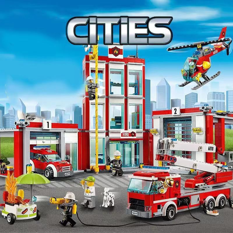 シティ レゴシティ 消防隊 60216互換品 ブロック レゴ LEGO互換 おもちゃ 男の子 車 クリスマス 誕生日 プレゼント 入園ギフト｜tazou-syoppu｜02