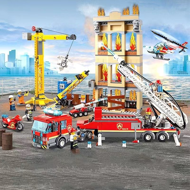 シティ レゴシティ 消防隊 60216互換品 ブロック レゴ LEGO互換 おもちゃ 男の子 車 クリスマス 誕生日 プレゼント 入園ギフト｜tazou-syoppu｜04