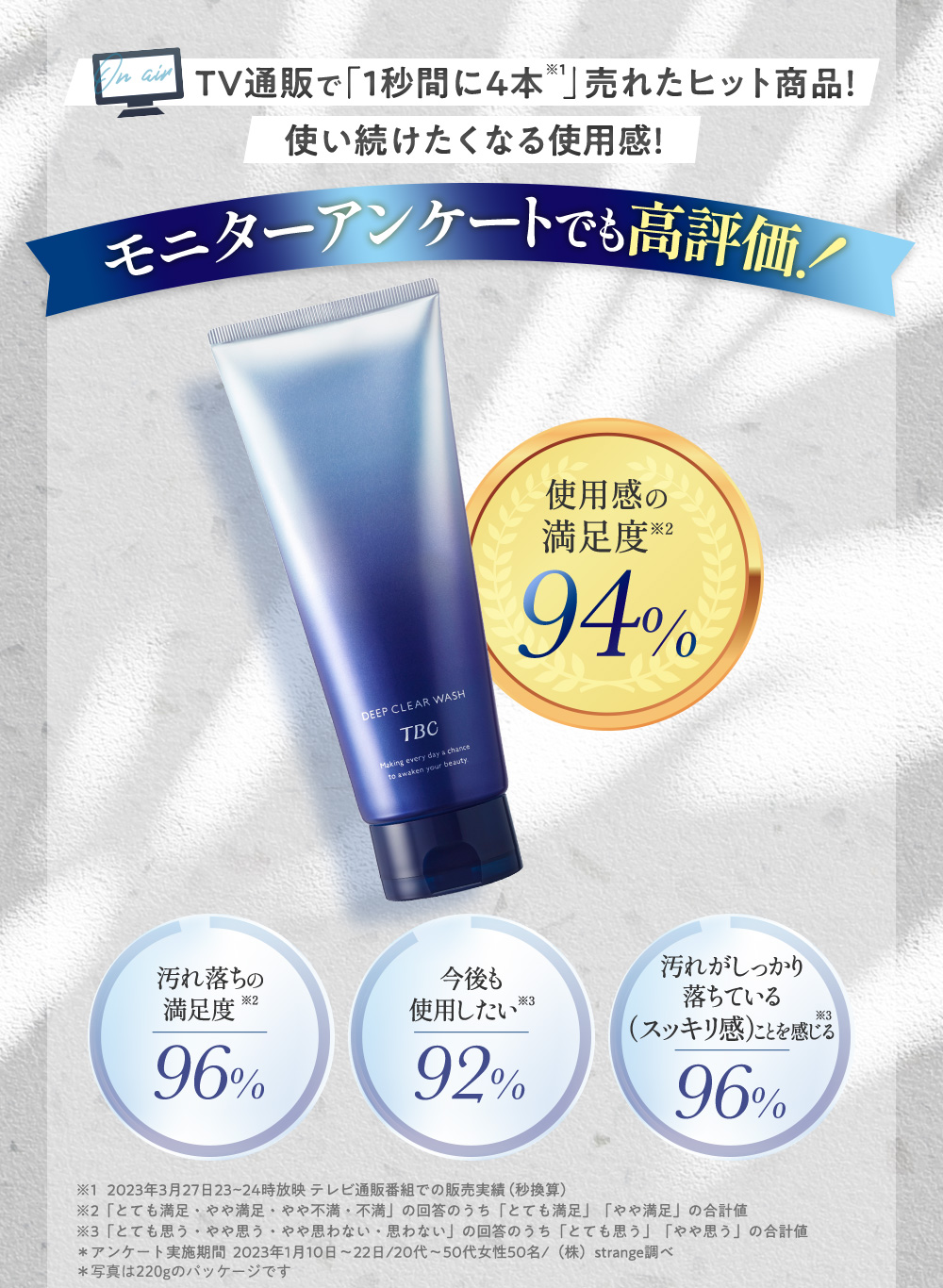 エステティックTBC TBC 公式 ディープクリアウォッシュ 75g 洗顔