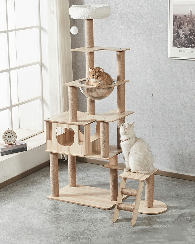 キャットタワー 猫タワー 大型キャットタワー 多頭飼い 大型猫 木登り 