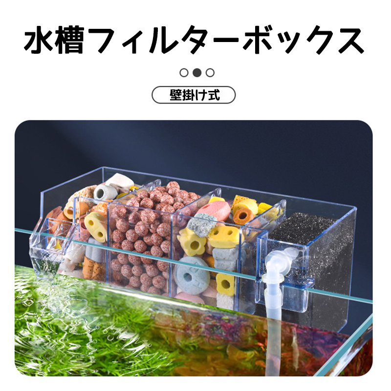 外部壁掛け式水槽フィルターボックス 小型水槽専用上部 外部壁掛け式水槽フィルターボックス 小型水槽専用上部