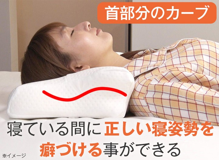 スージー 快眠枕 1個 / 枕 まくら 横向き 低反発 低反発枕 肩 首 快眠