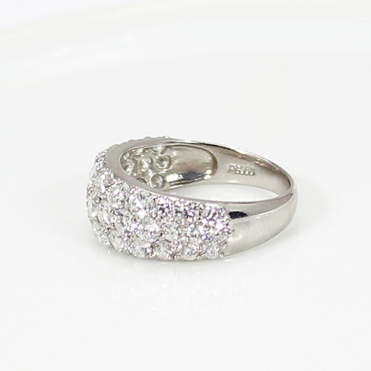 合計 2ct ダイヤ パヴェ リング / 指輪 レディース ジュエリー 記念日