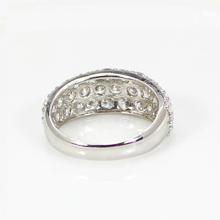 合計 2ct ダイヤ パヴェ リング / 指輪 レディース ジュエリー 記念日