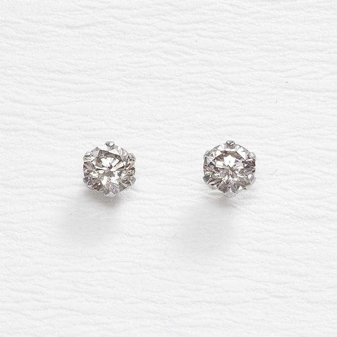 プラチナ 合計 0.4ct ダイヤ ピアス / スタッドタイプ