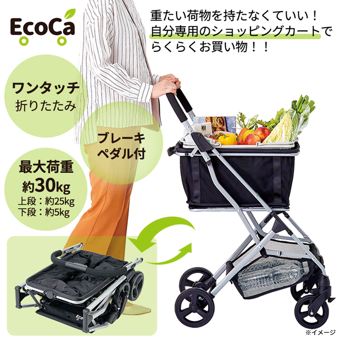 未使用 展示品 エコカ ecoca 保冷バッグ ショッピングカート-