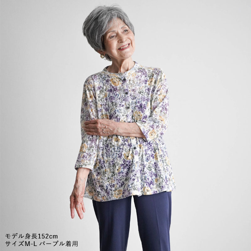 シニアファッション 80代 70代 60代 高齢者 婦人服 ブラウス