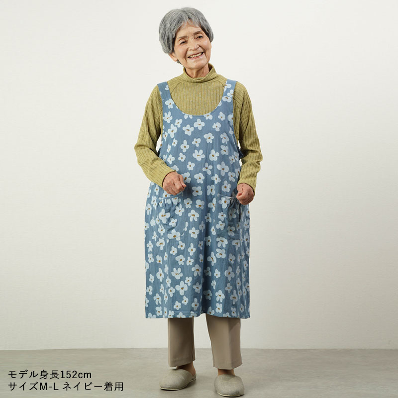 エプロン レディース シニア 服 80代 70代 60代 高齢者 婦人服 女性 