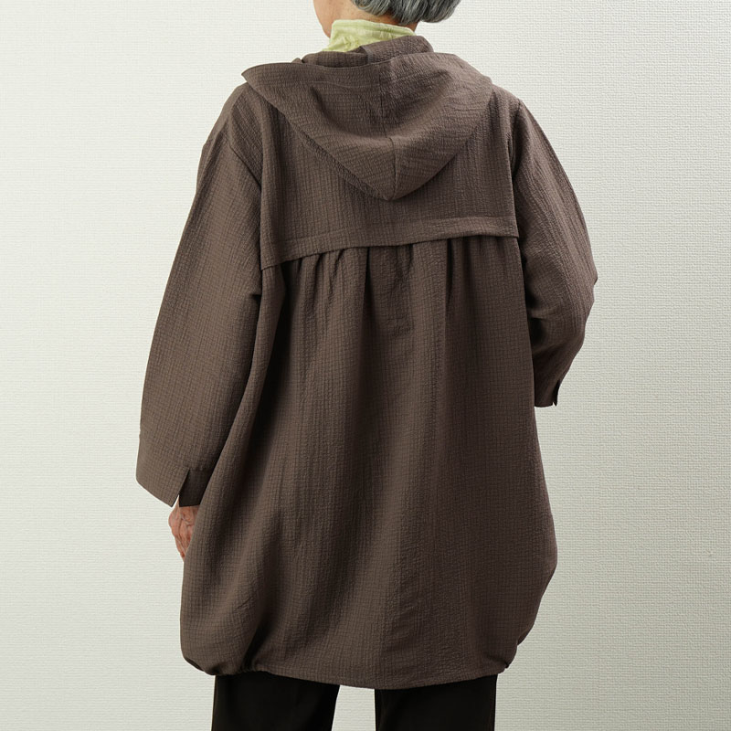 シニア服 80代 70代 60代 レディース 婦人服 高齢者 おばあちゃん コクーンデザイン七分袖パーカージャケット 誕生日 プレゼント シニア服 80代 70代 60代 レディース 婦人服 高齢者