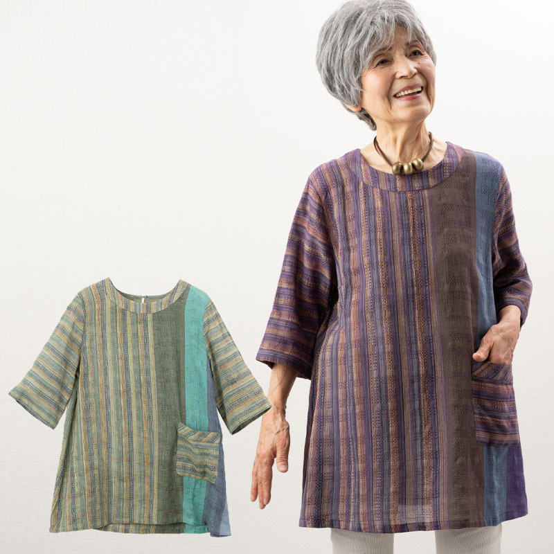 シニアファッション 80代 70代 60代 高齢者 婦人服 ブラウス レディース シニア 服 おばあちゃん 母 誕生日 プレゼント 女性 日本製 綿オパール ニットブラウス 婦人服 ブラウス 夏用 シニア 服 80代 70代 60代 レディース