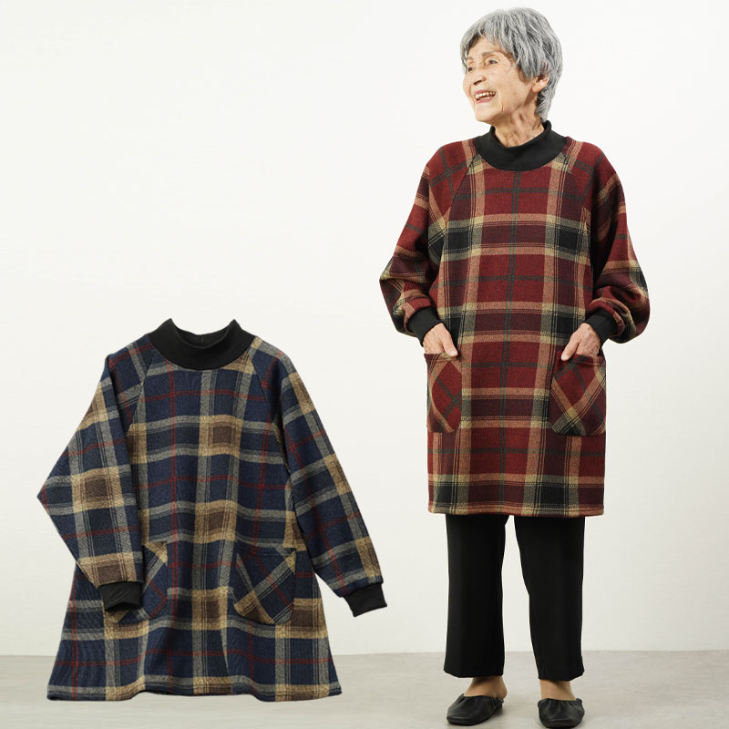 シニアファッション 80代 70代 60代 高齢者 婦人服 チュニック