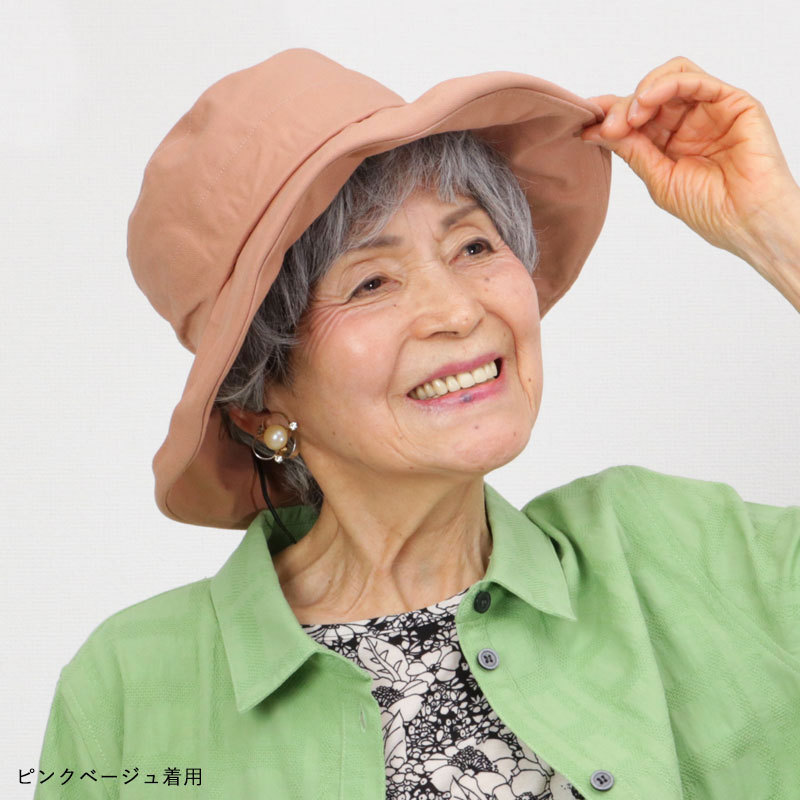 シニア 帽子 レディース 春夏 日よけ おばあちゃん 母の日 誕生日 プレゼント 服 80代 70代 60代 婦人服 高齢者 孫 母 コットン つば広 ハット 綿100%｜tc-mart｜04