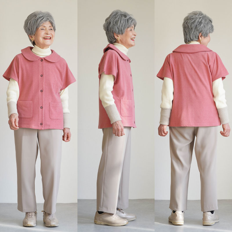 シニアファッション 80代 70代 60代 高齢者 婦人服 ベスト