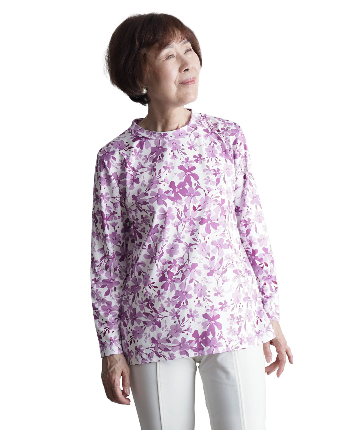 シニアファッション 80代 70代 60代 高齢者 婦人服 カットソー レディース シニア 服 おばあちゃん 母 母の日 プレゼント 女性 [装生] 乾燥機対応 ハイネック |  | 03