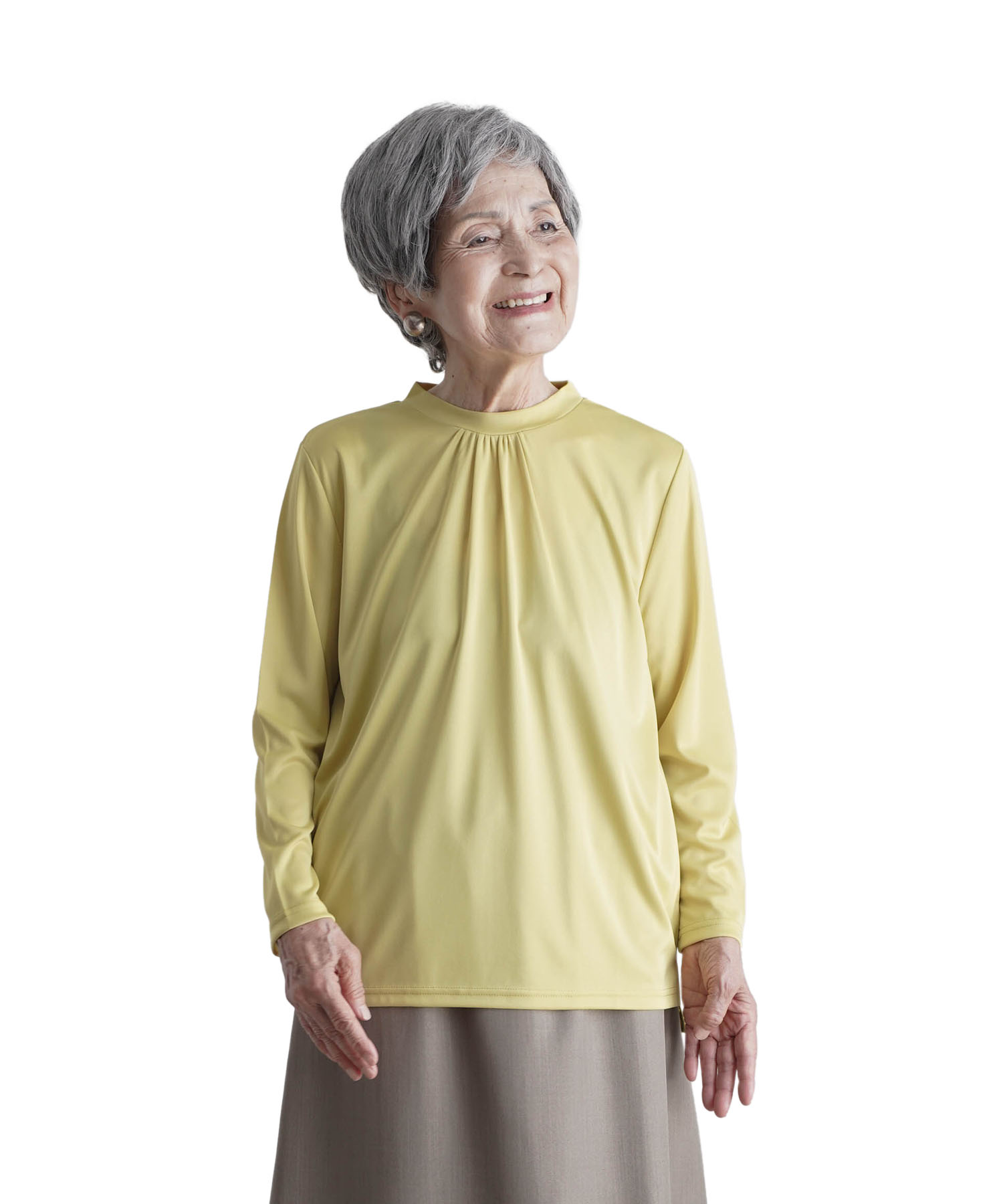 シニアファッション 80代 70代 60代 高齢者 婦人服 カットソー レディース シニア 服 おばあちゃん 母 母の日 プレゼント 女性 [装生] 乾燥機対応 丸首 後ろ長め |  | 03
