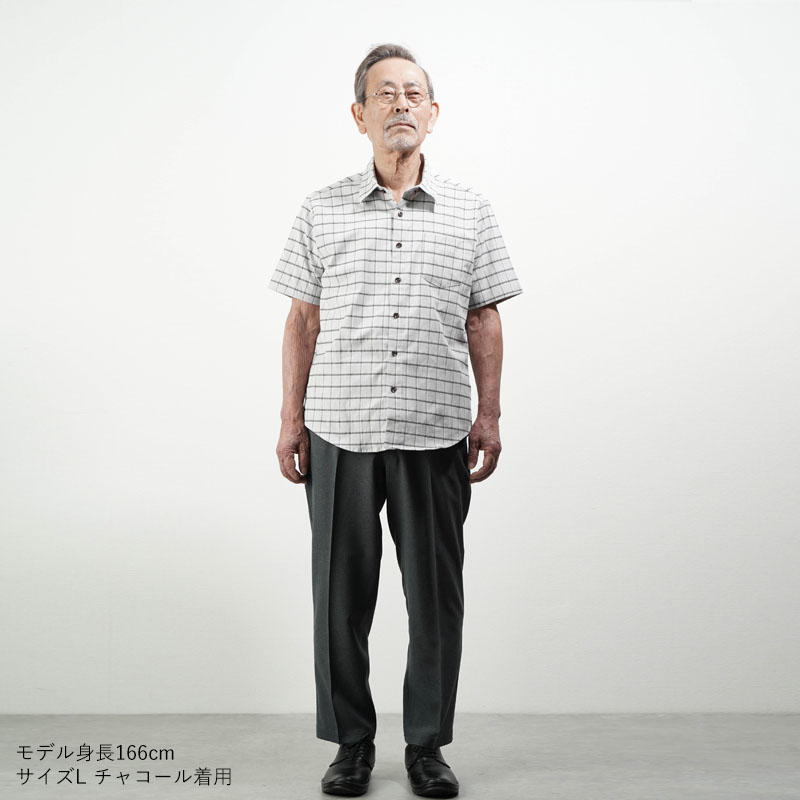 シニアファッション 80代 70代 60代 紳士 高齢者 男性 ズボン 股下65cm メンズ プレゼント 誕生日 夏 涼しい スラックス パンツ 3L おじいちゃん 大きいサイズ |  | 14