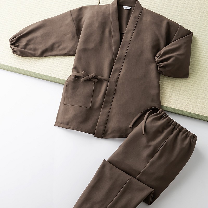 作務衣 シニア ファッション 80代 メンズ 70代 服 紳士服 高齢者 おしゃれ 甚平 日本製 和...