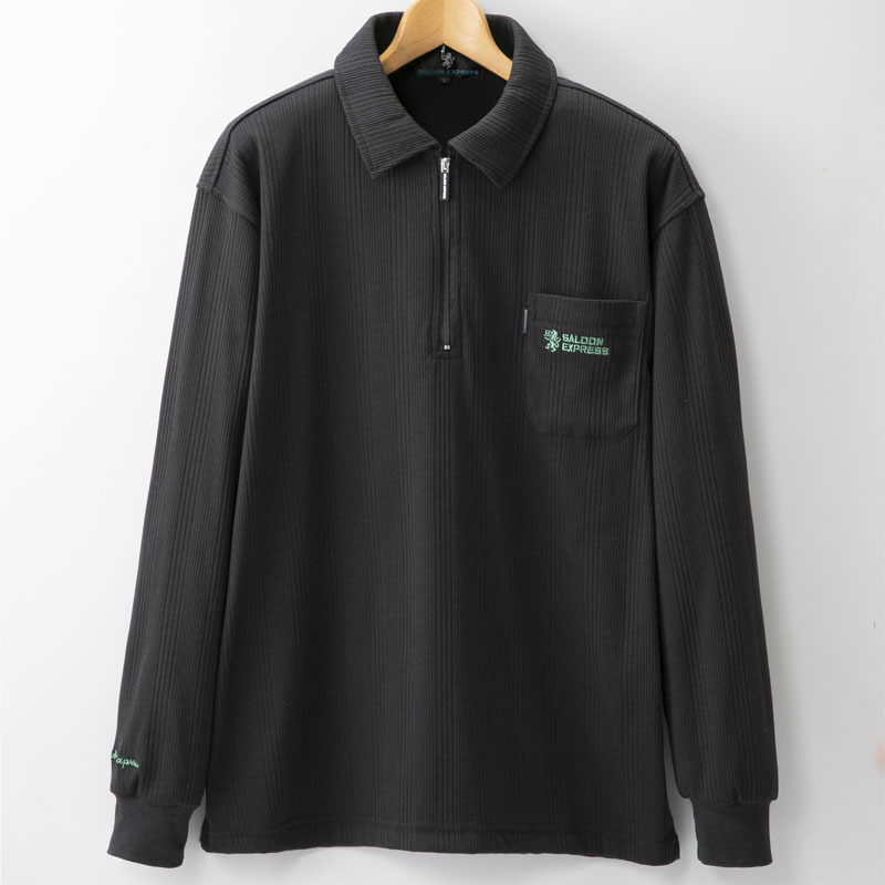 70s ハーフジップシャツ　ロンポロ　長袖　ポロシャツ　ヴィンテージ　ビンテージ 古着 90s POLO SPORT Ralph Lauren カノコ 長袖 ジップ
