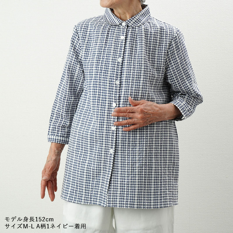 シニアファッション 80代 70代 高齢者 婦人服 ブラウス 夏 60代