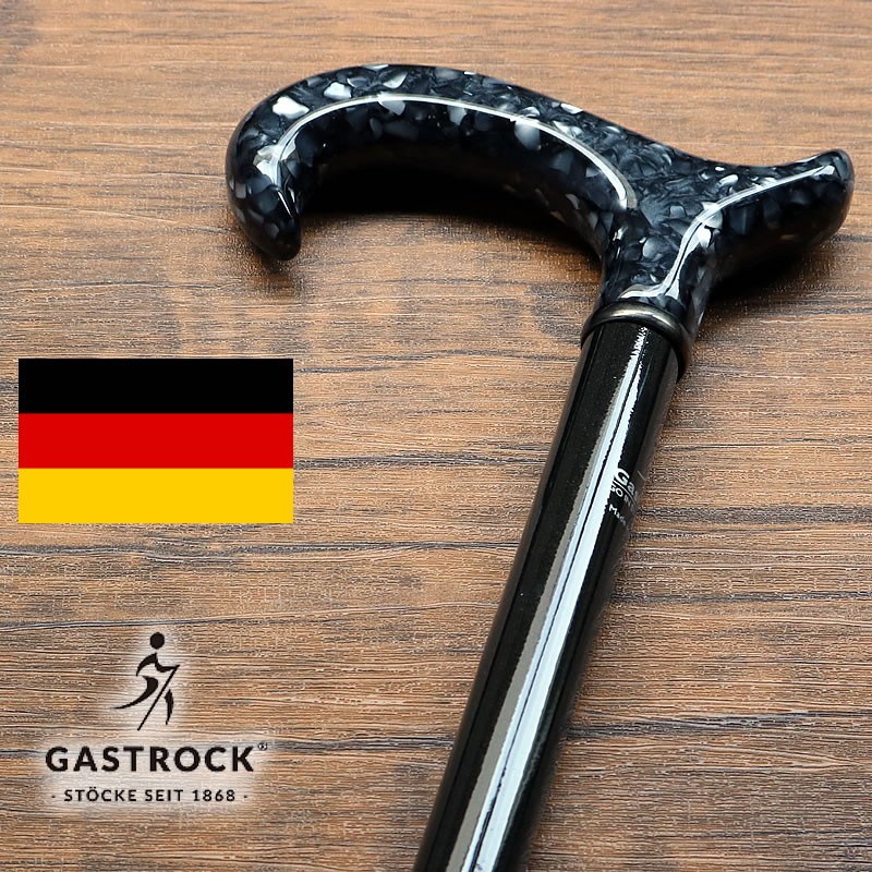杖 ガストロック GASTROCK ドイツ ピアノブラック 95cm 新品未使用 杖 男性用 おしゃれなドイツ製ステッキ ガストロック社製 GASTROCK