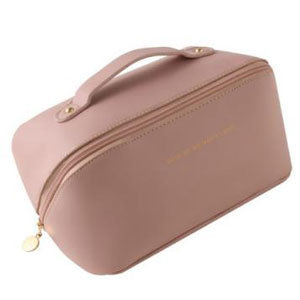 在庫処分 化粧ポーチ メイクポーチ バニティポーチ メイクボックス コスメポーチ 大きめ 大容量 トラベルポーチ レザー 仕切り付き | ブランド登録なし | 02