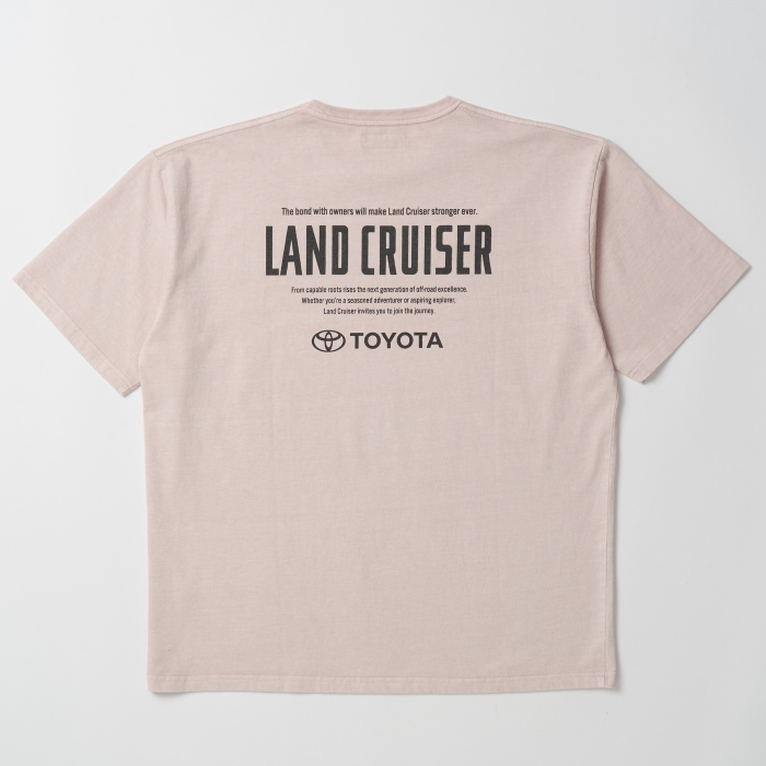 ピグメントダイ タイポグラフィTシャツ : ランドクルーザー
