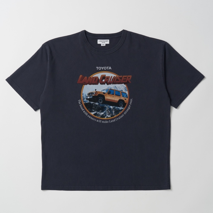 ピグメントダイ ヴィンテージ風70Tシャツ : ランドクルーザー