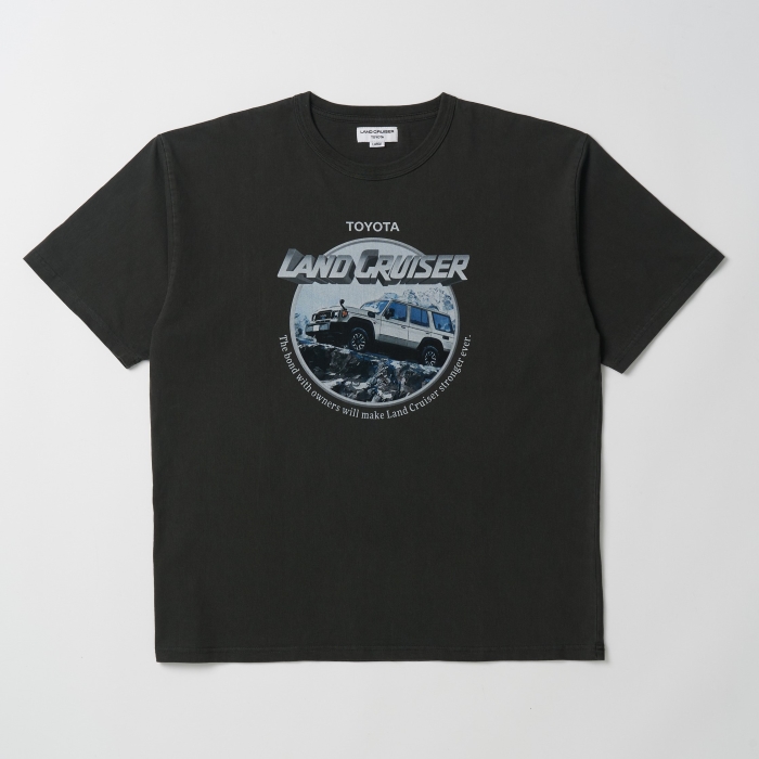 ピグメントダイ ヴィンテージ風70Tシャツ : ランドクルーザー