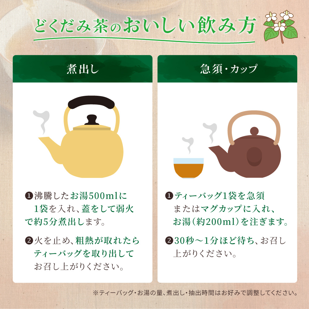 どくだみ茶 (3g×50P) | わが家のちゃぶ台 送料無料 ドクダミ ノン