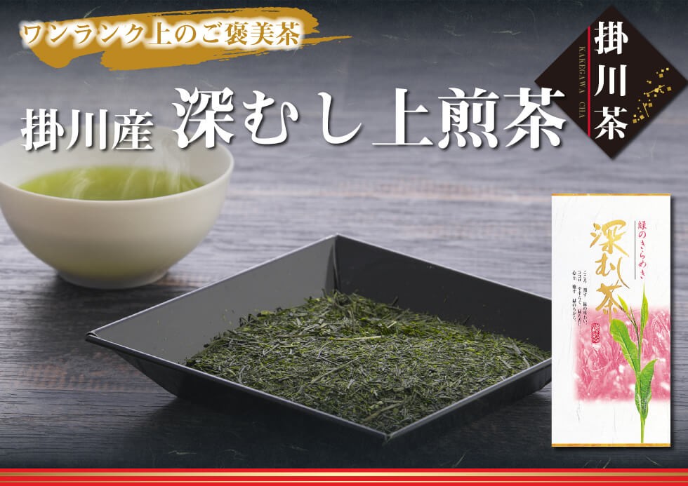 送料無料 掛川産 深むし上煎茶 100g×1袋 お茶 緑茶 煎茶 茶 茶葉 お