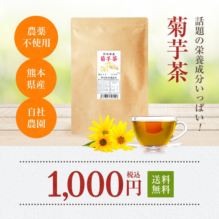 菊芋茶 国産 ティーパック 2g×40包 熊本産 キクイモ茶 ティーバッグ :kikuimocha:お茶の山麓園 - 通販 - Yahoo!ショッピング