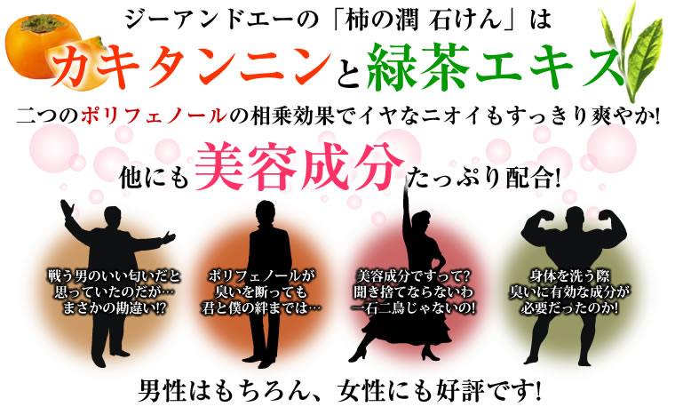 カキタンニン・緑茶エキスの他にも美容成分たっぷり