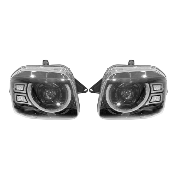 JB23 3連イカリングヘッドライト ジムニー JB23W JB33W JB43W H10.10〜H30.6 ディフェンダー風 LED