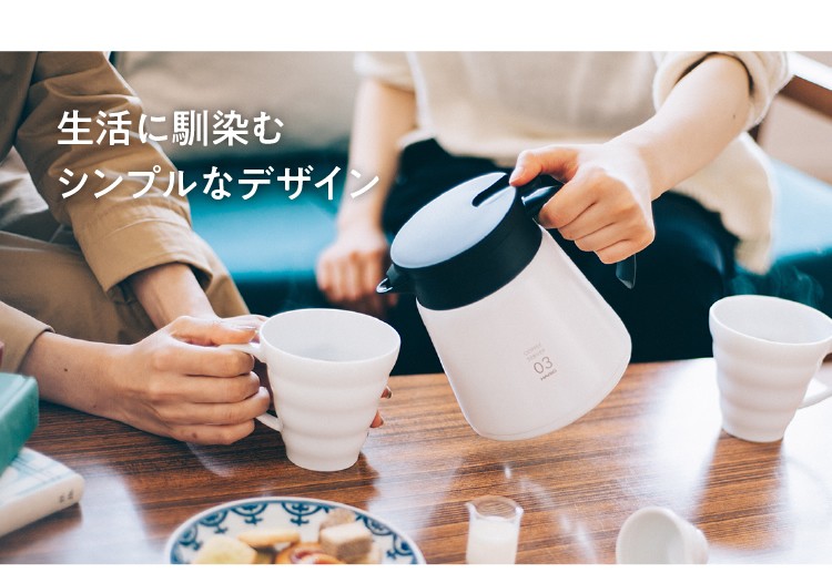 市場 ハリオ 600 コーヒーサーバー コーヒーポット HARIO V60保温ステンレスサーバーＰＬＵＳ