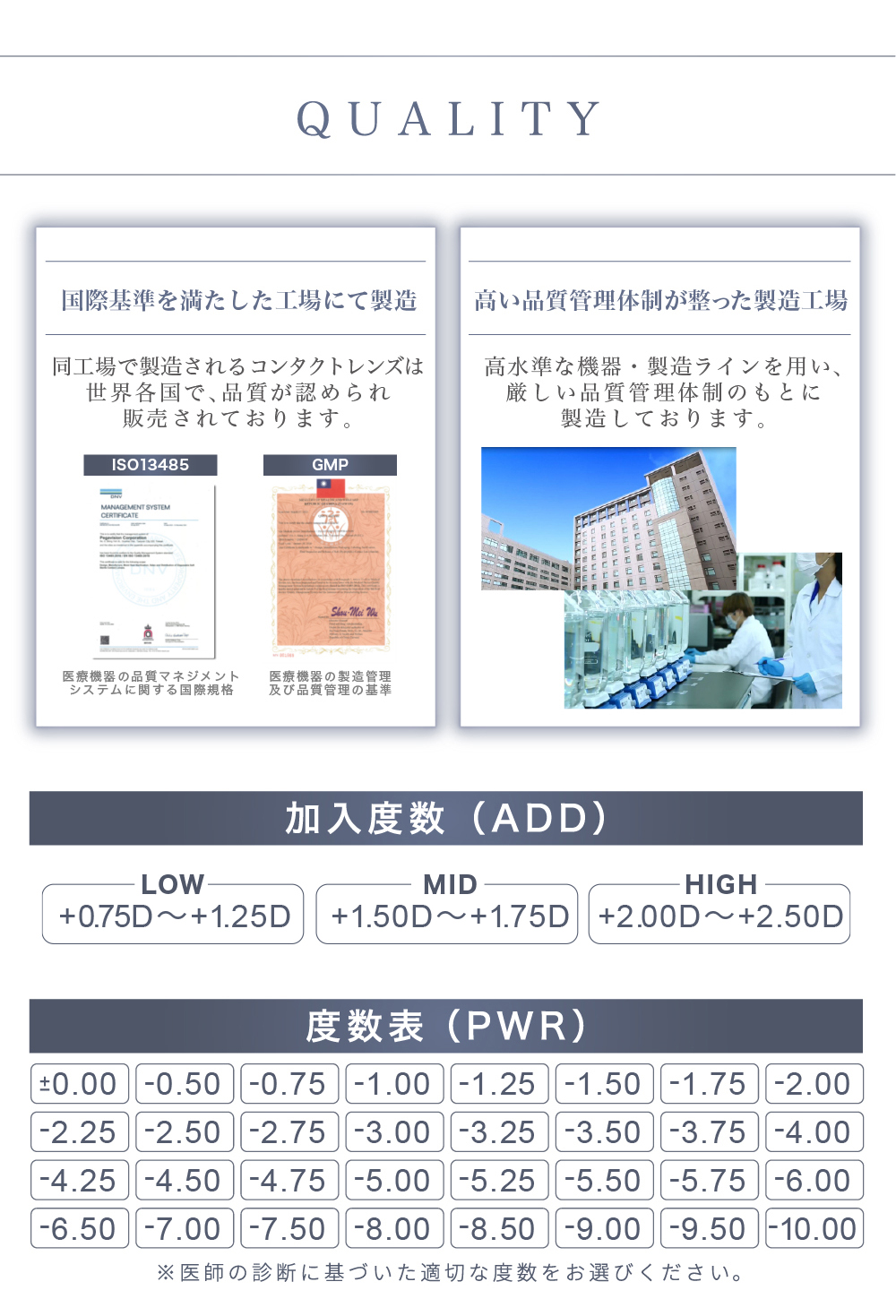 乱視用クリアレンズ